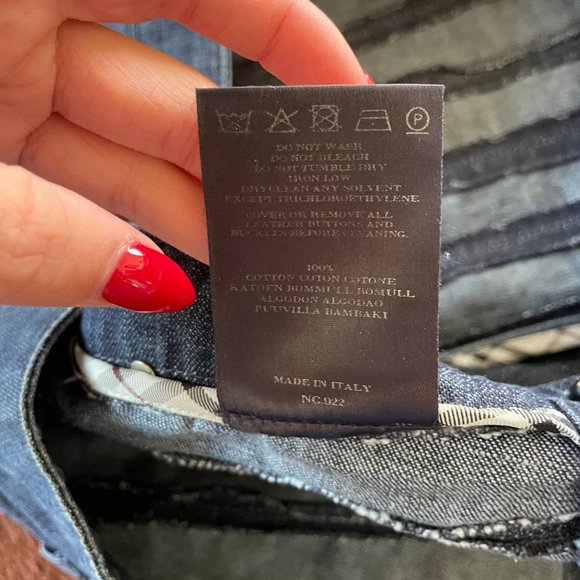 Burberry Mini Denim Low Waist Skirt - Picture 4 of 4